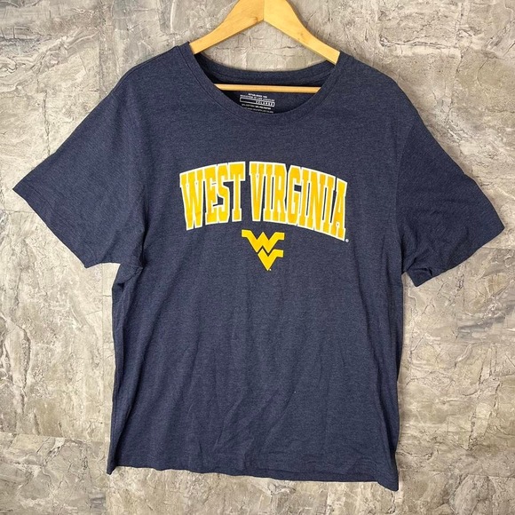 Navy West Virginia University WVU T-shirt Mens‎ 2XL  #WVU #CollegeTee - Picture 1 of 4